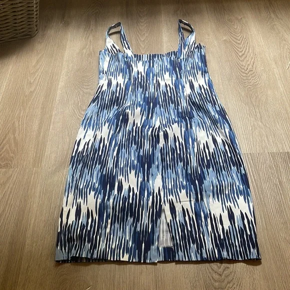 Calvin Klein Dress | Size 8 | Blue, Black & White - Picture 6 of 10